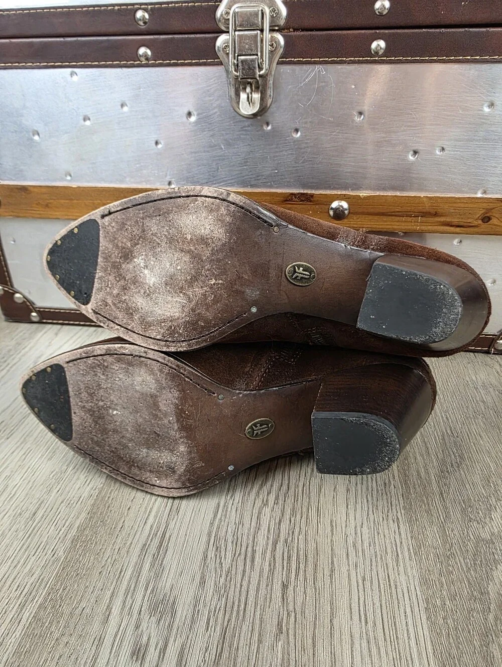 Frye Renee Seam Ankle Booties Size 9